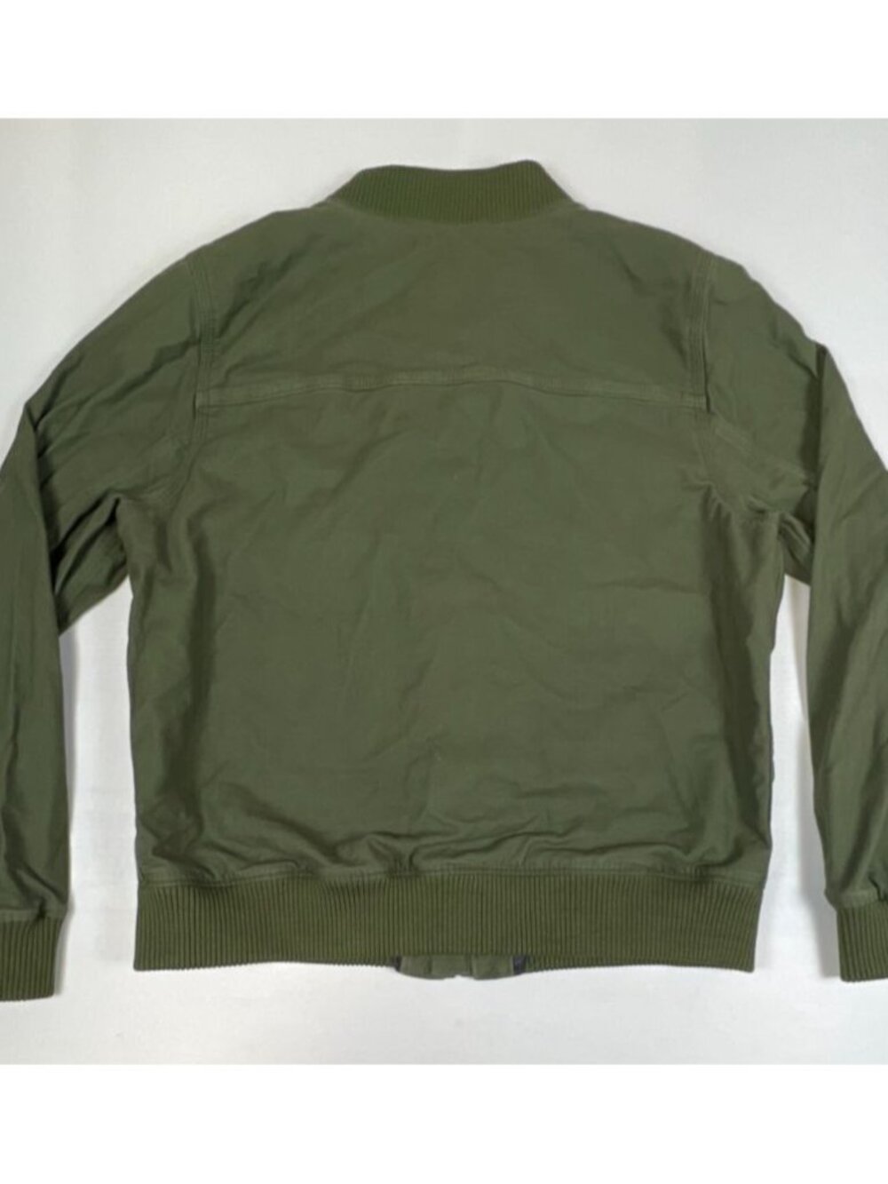 Carhartt Women L Rugged Flex Olive Green Canvas Bomber Full Zip Jacket OJ2524-W - Picture 2 of 10